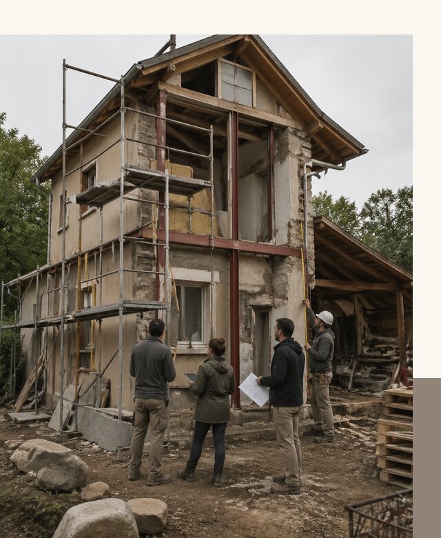 Реконструкция загородного дома под ключ в Петергофе от бюро